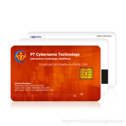 Eco-Friendly Sle4442 Contact IC Chip Card